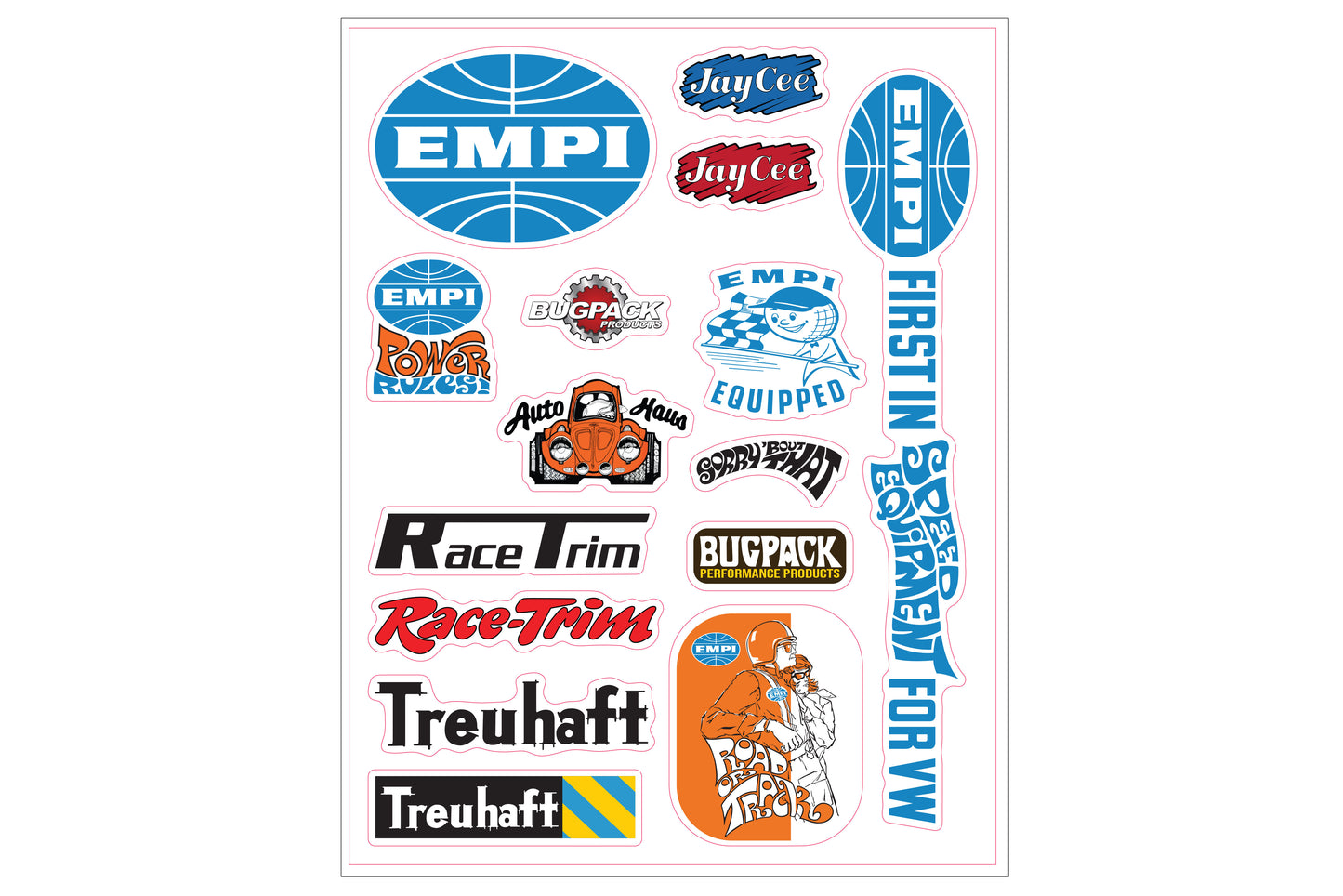 EMPI Family Decal Sticker Sheet