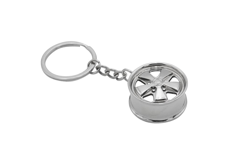 Fuchs Wheel Key Chain : Chrome