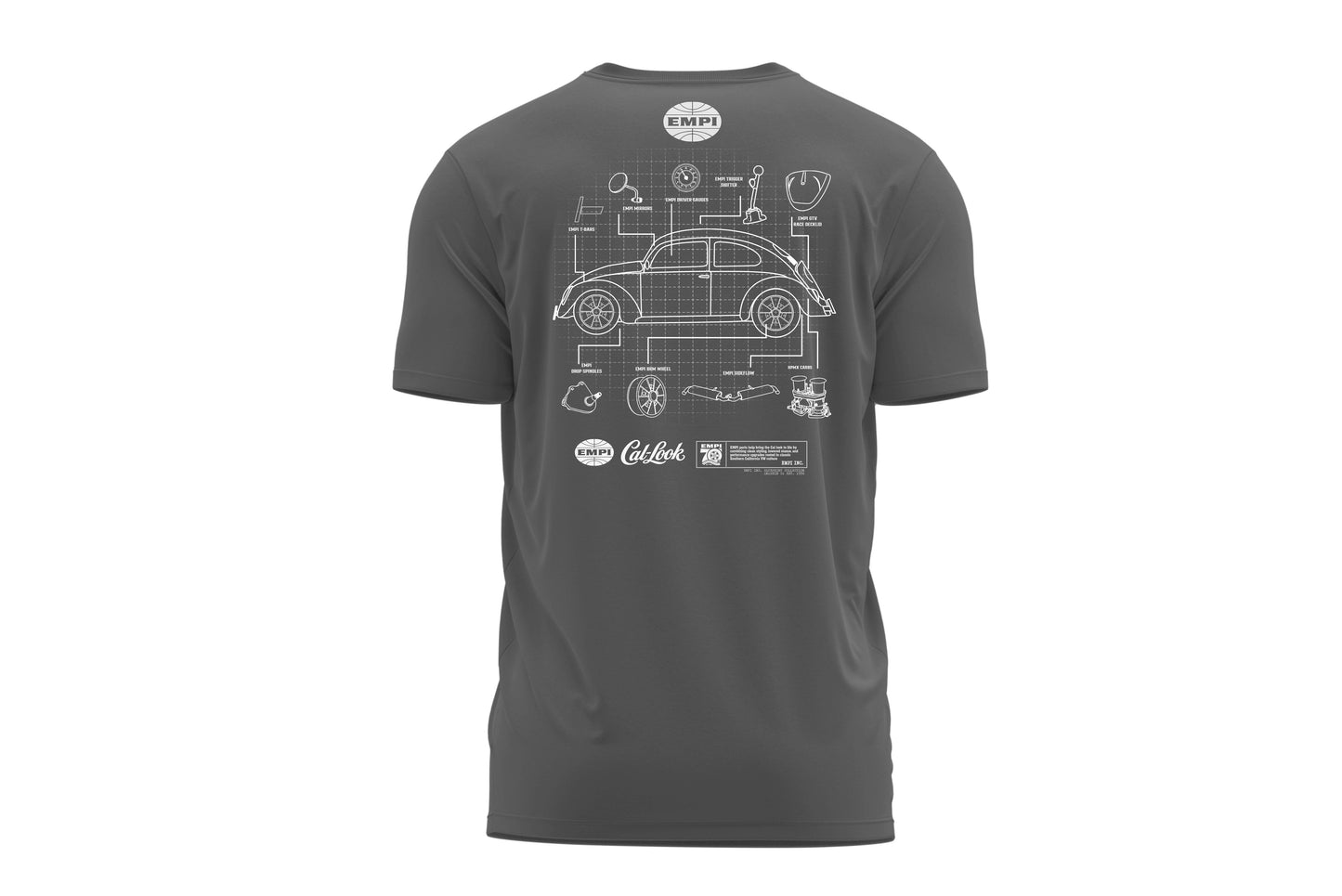 Cal-look Blueprint T-shirt - Grey