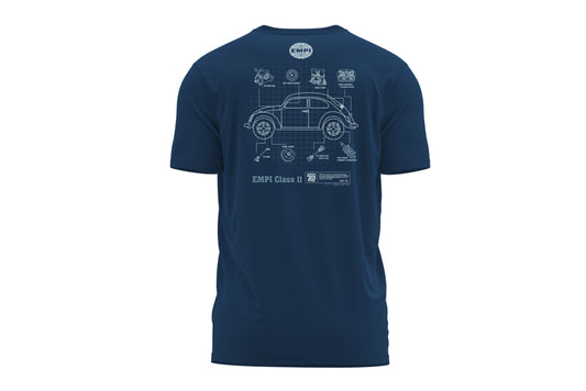 Class 11 Blueprint T-Shirt - Navy