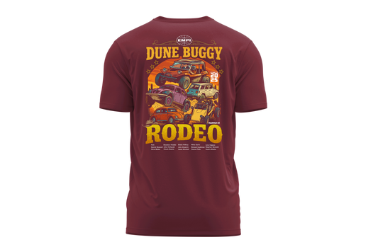 Dune Buggy Rodeo T-Shirt, Oxblood